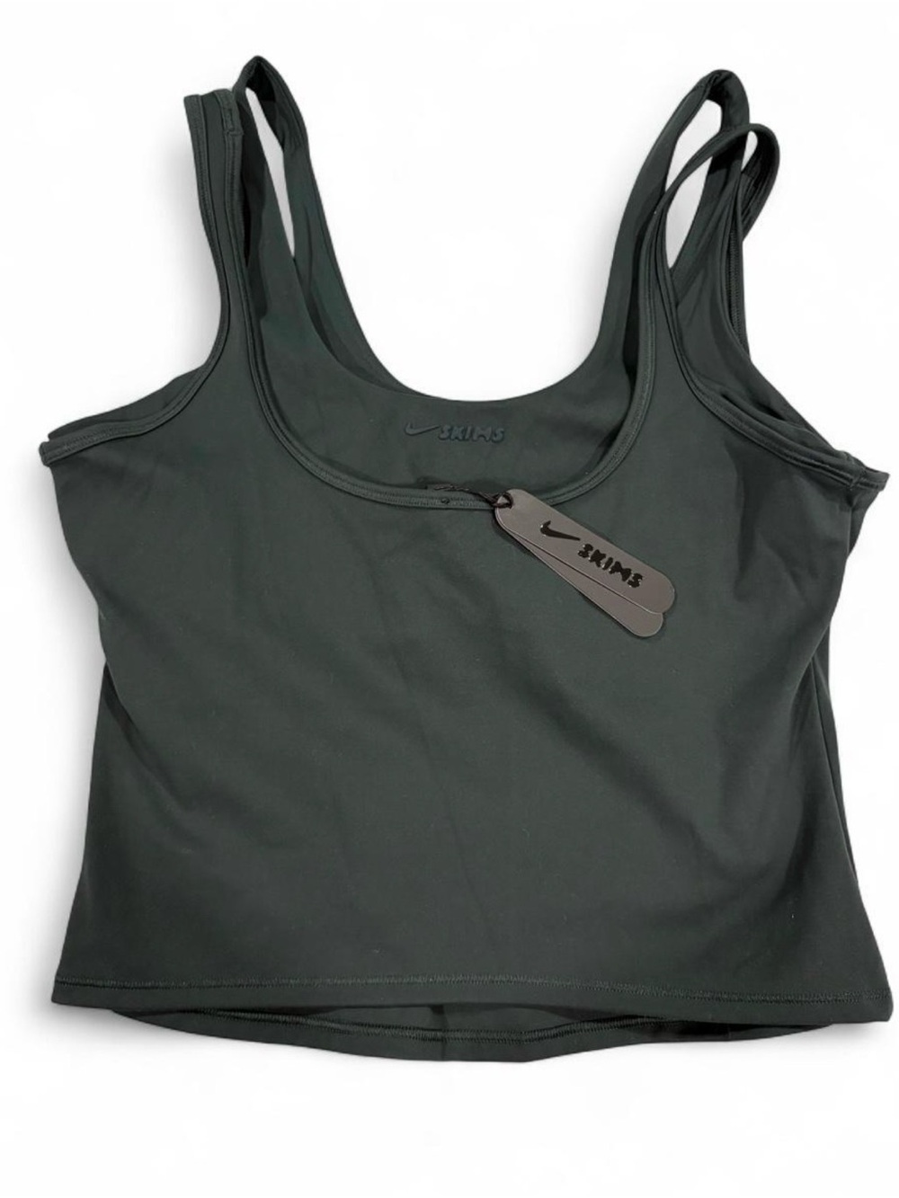 SKIMS Dark Teal Double-Strap Scoop Tank